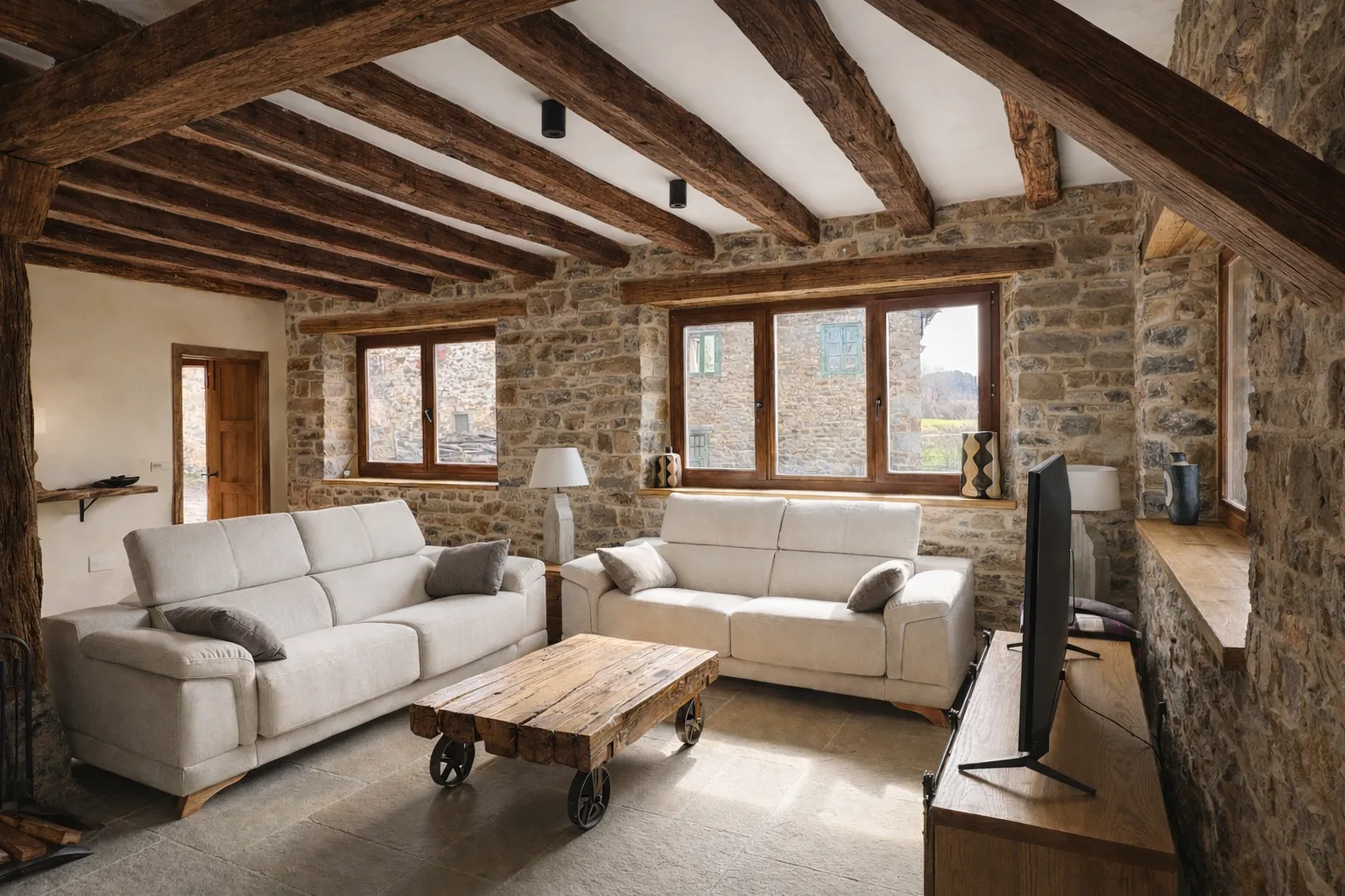 Lounge area in the main living room at Cumbres de Lores